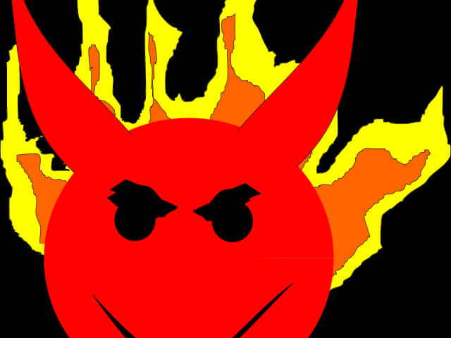 Red Devil Emoji Flames