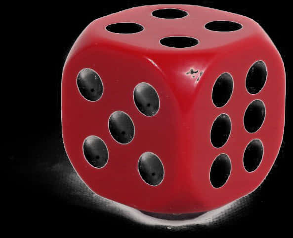 Red Dice Black Background