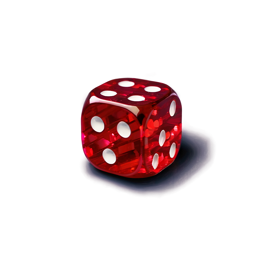 Red Dice Close-up Png 55