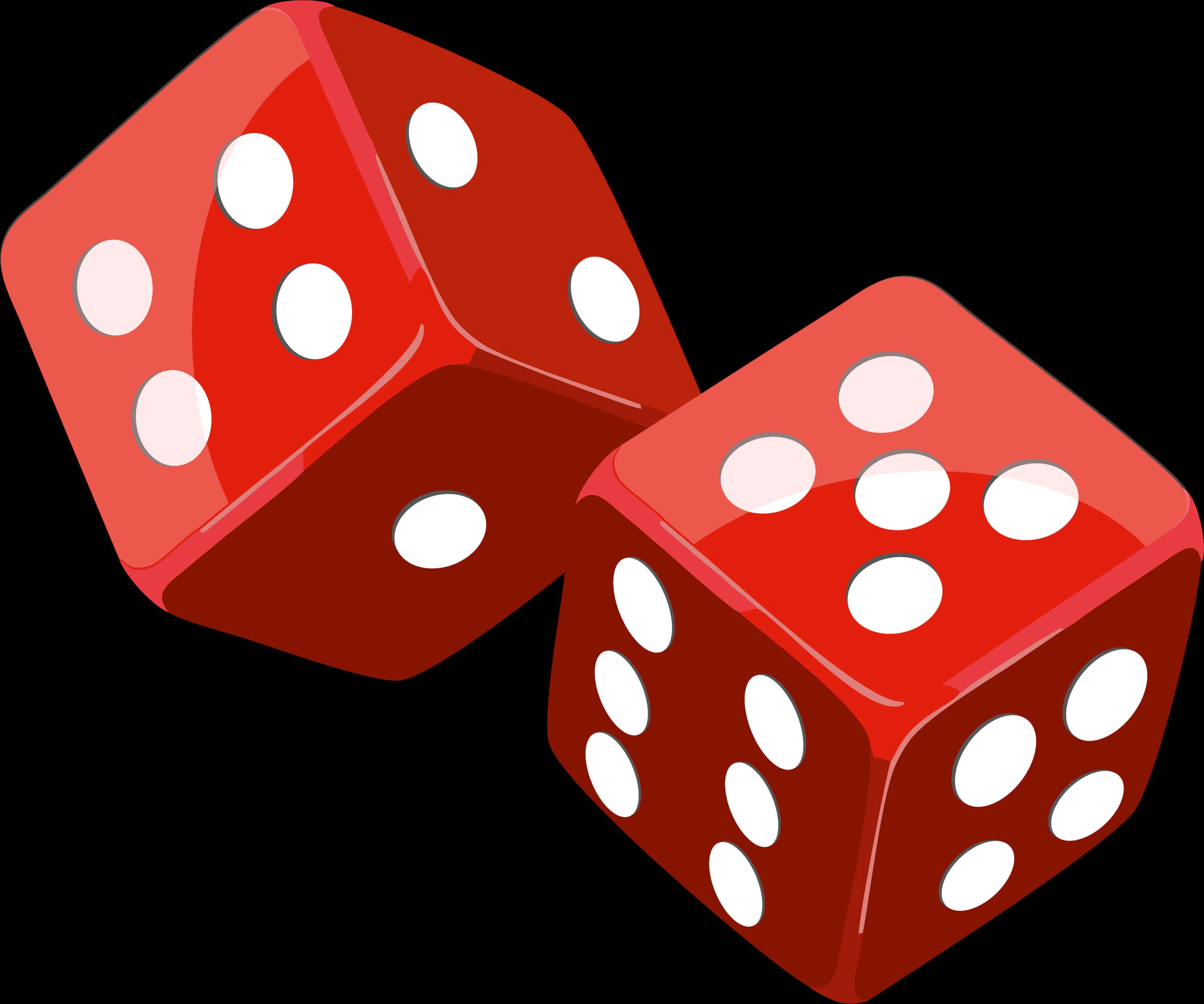 Red Dice Illustration