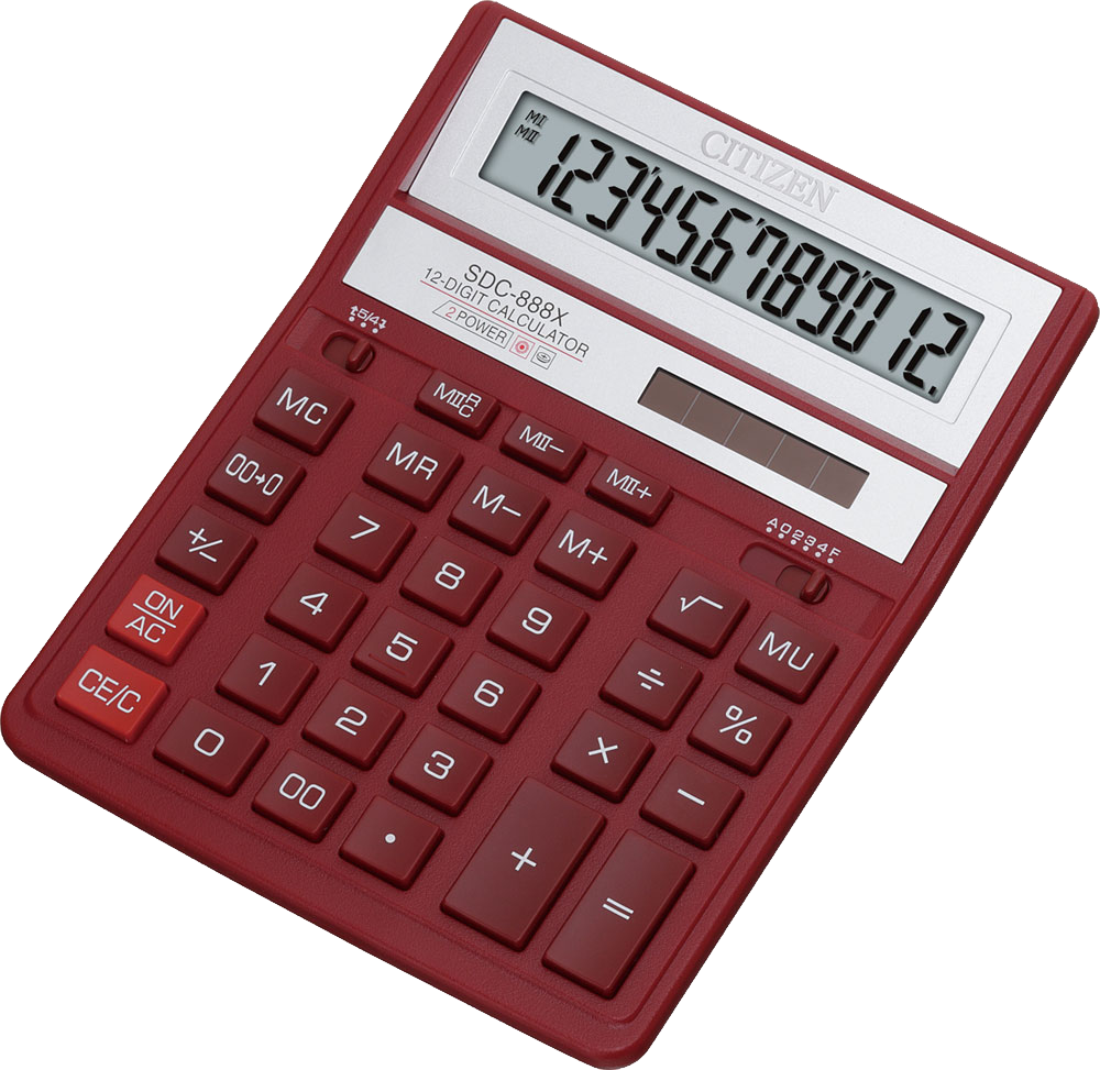 Red Digital Calculator