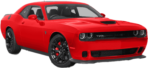Red Dodge Challenger S R T Hellcat