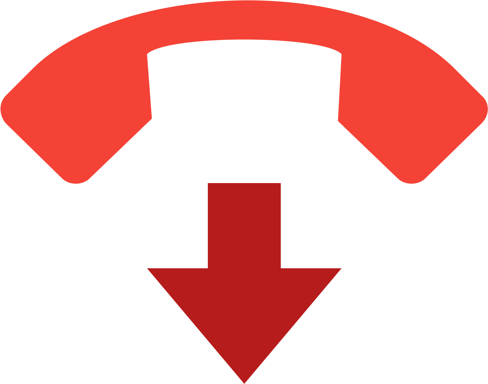 Red Down Arrow Icon