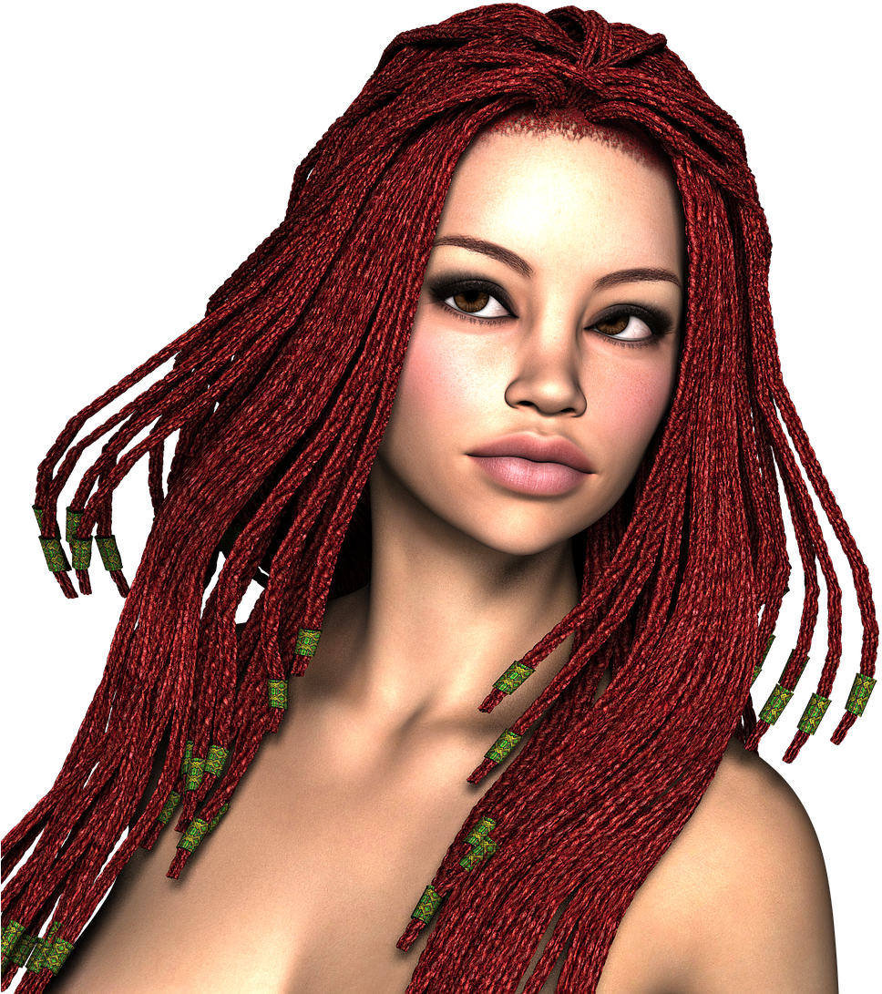 Red Dreadlocks Portrait