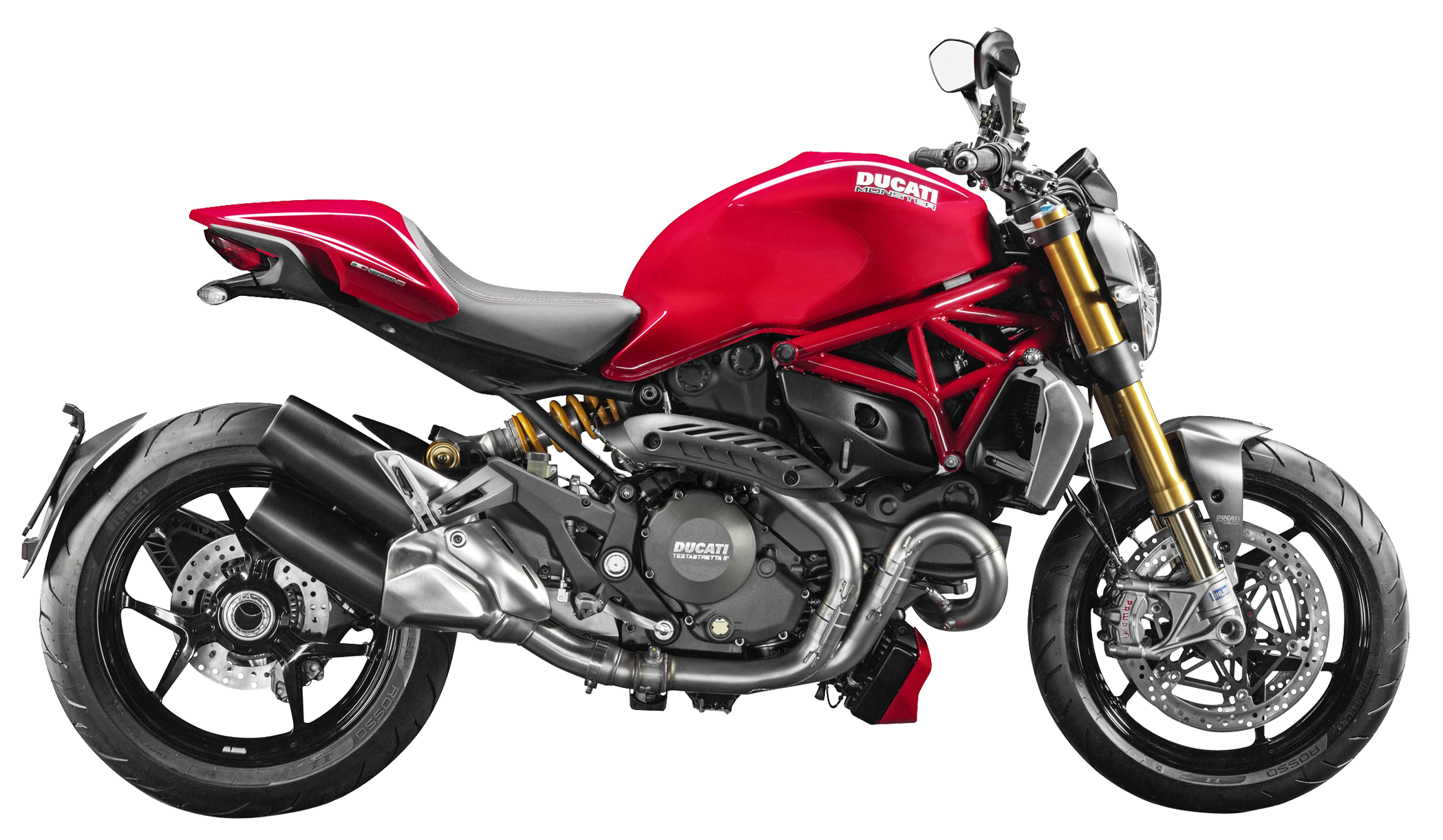 Red Ducati Motorcycle Profile