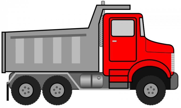 Red Dump Truck Illustration