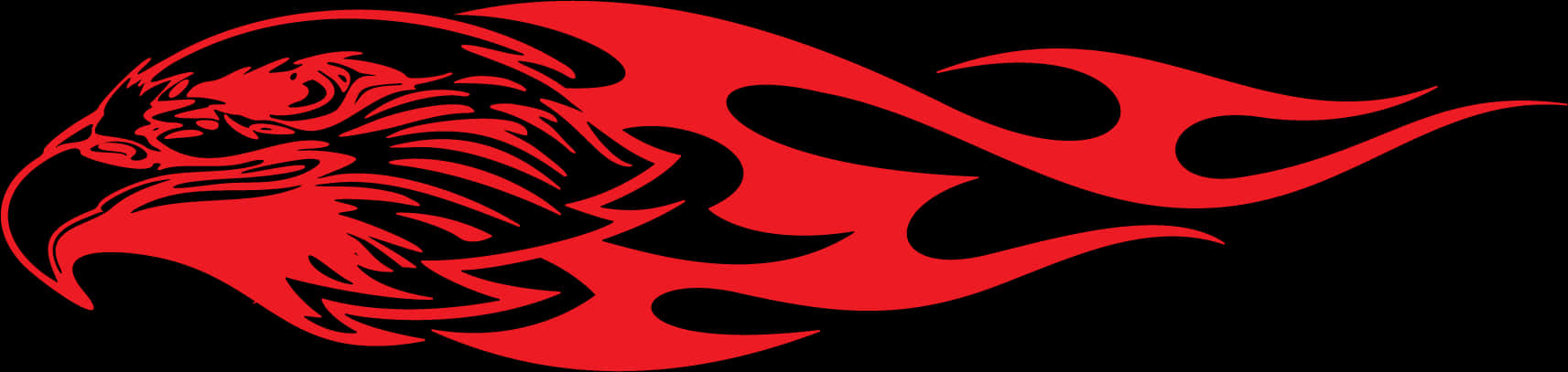 Red Eagle Flame Graphic