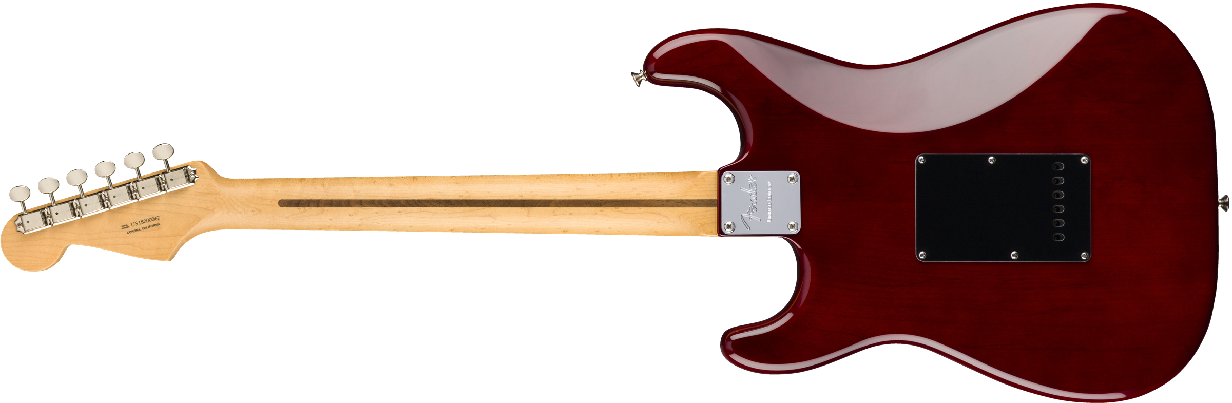 Red Electric Guitar Back