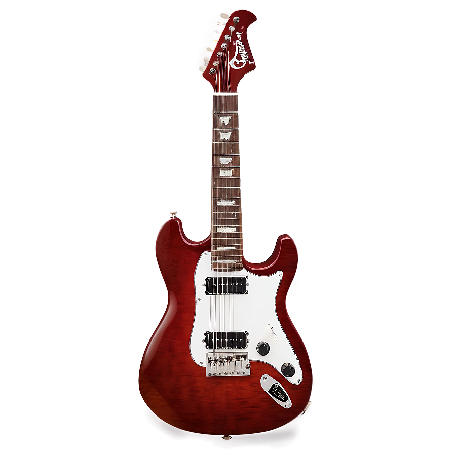 Red Electric Guitar Png Lls64