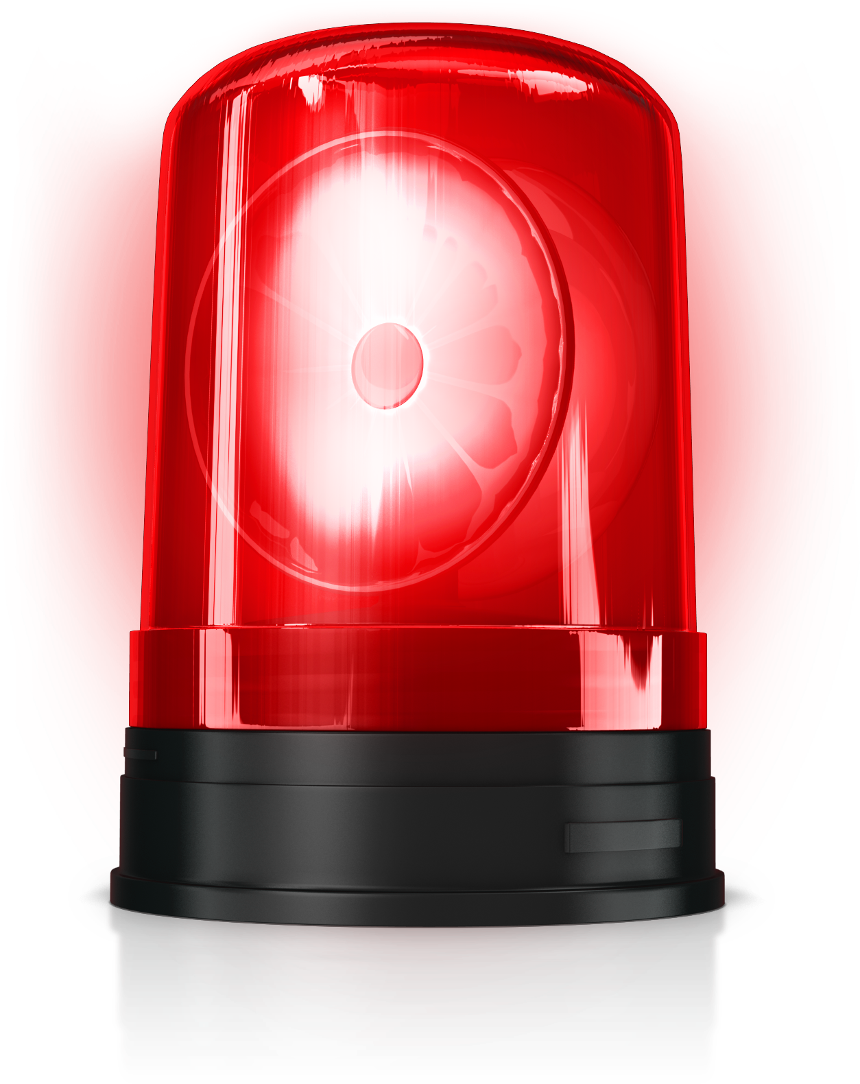 Red Emergency Siren Light