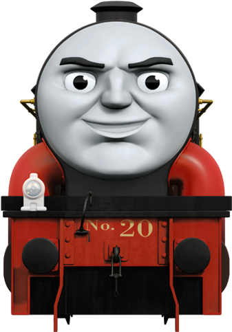 Red Engine Cartoon Character