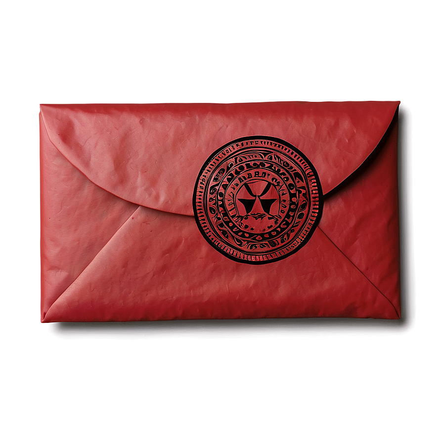 Red Envelope With Seal Png 06292024