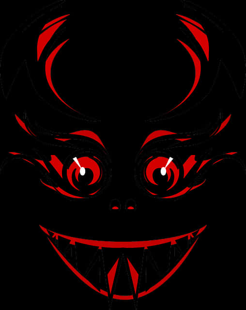 Red Eyed Demon Illustration