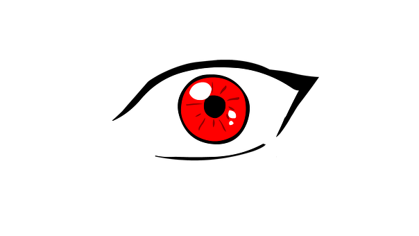 Red Eyed Graphicon Black Background