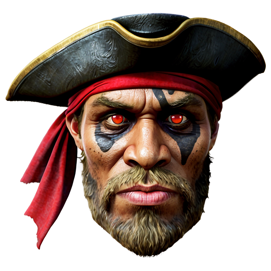 Red Eyes Pirate Png 62
