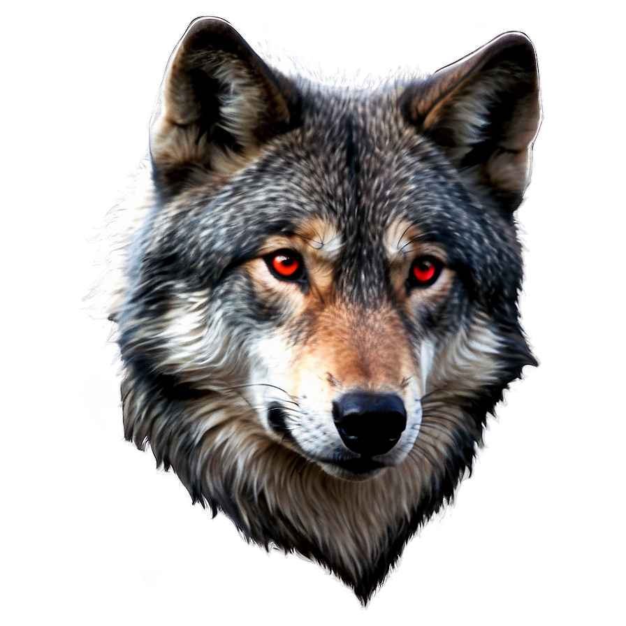 Red Eyes Wolf Png 05252024