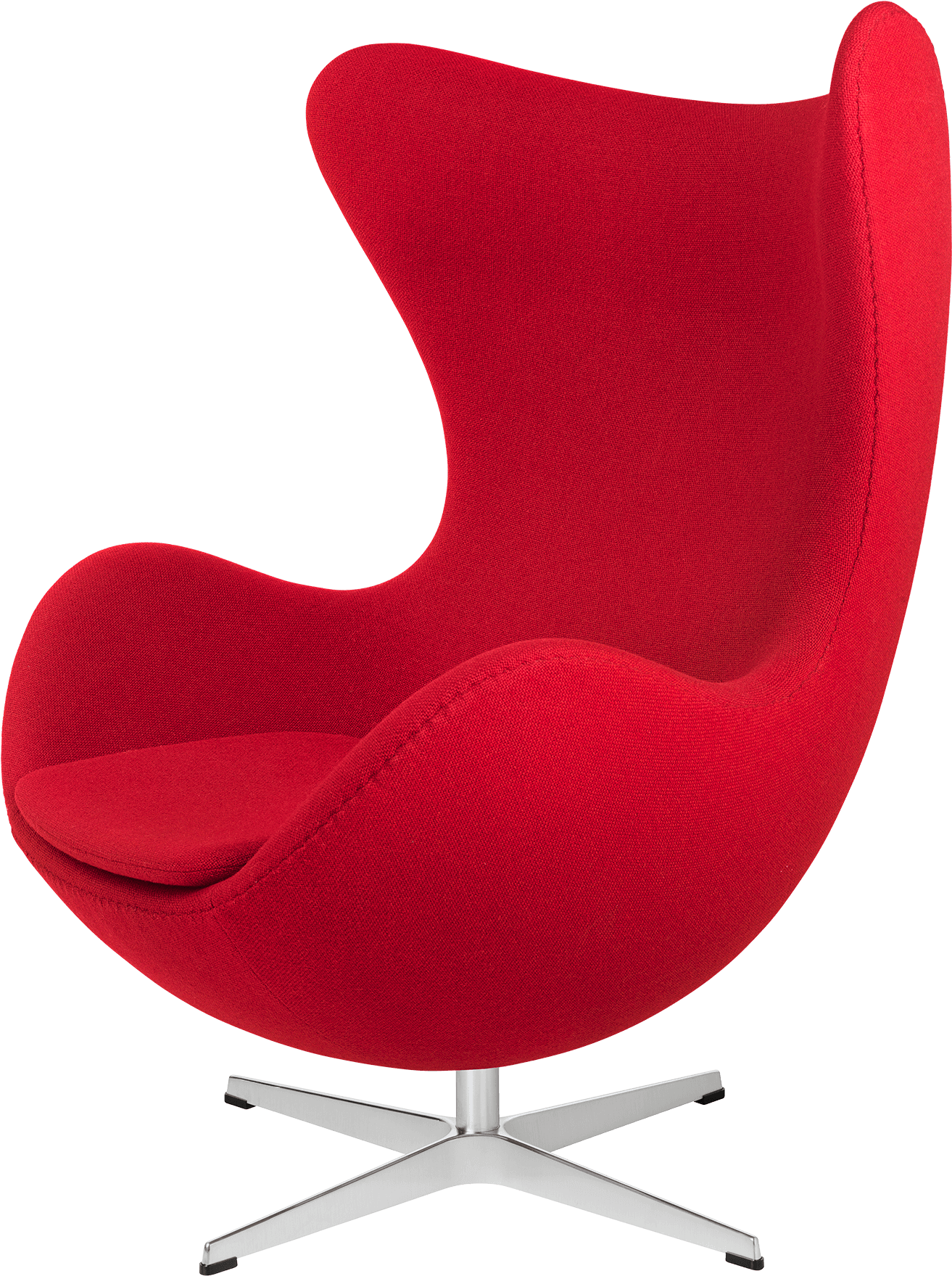 Red Fabric Egg Chair Design