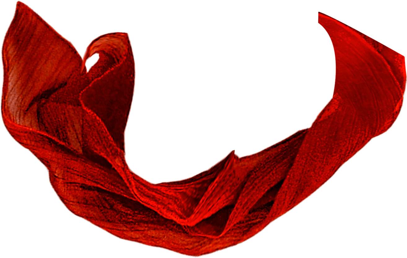 Red Fabric Twirl