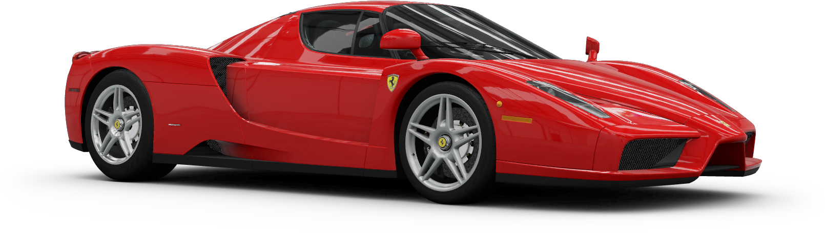 Red Ferrari Enzo Side View