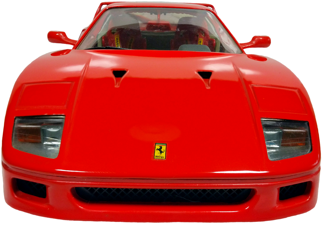 Red Ferrari Front View