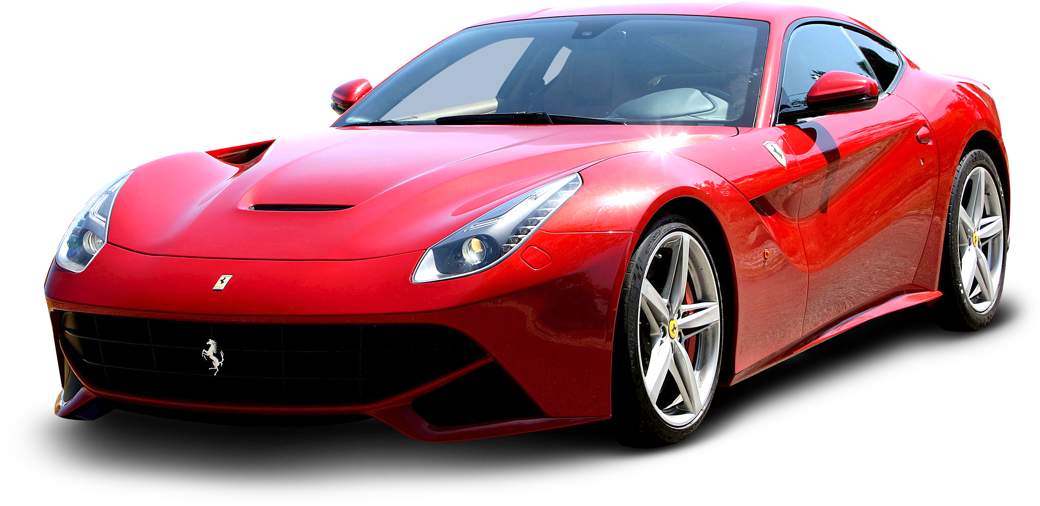 Red Ferrari Sports Car Isolated