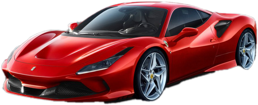 Red Ferrari Supercar Profile View