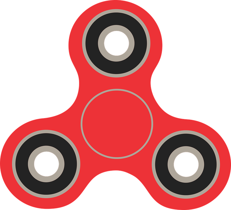 Red Fidget Spinner Graphic