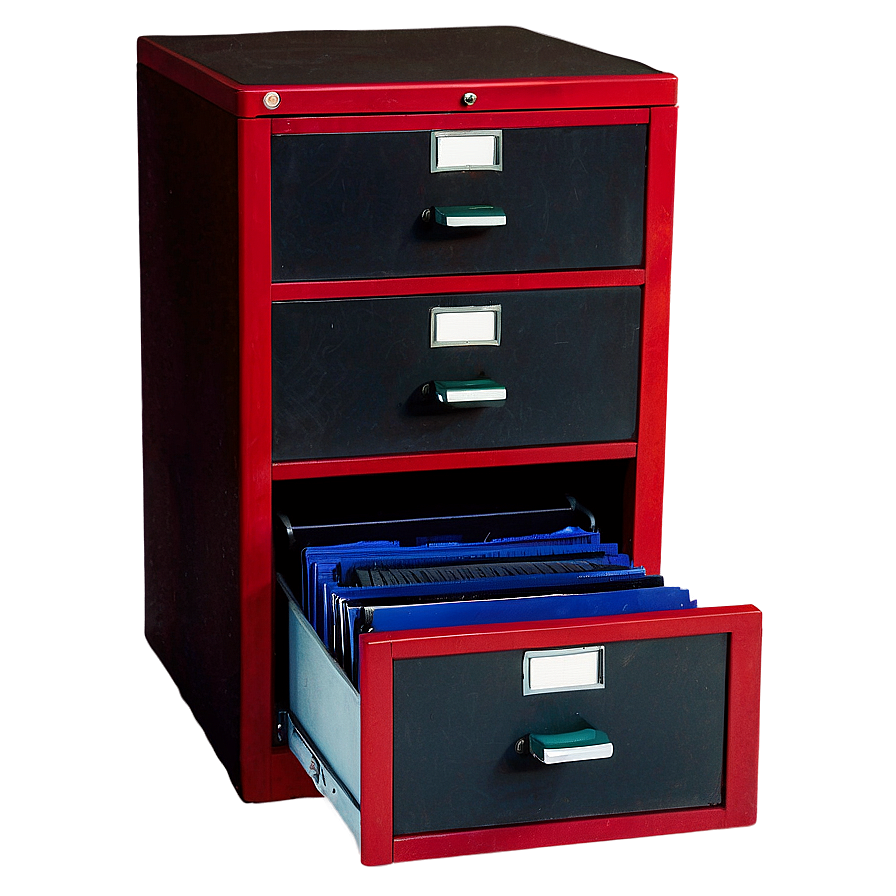 Red Filing Cabinet Png Cgj29