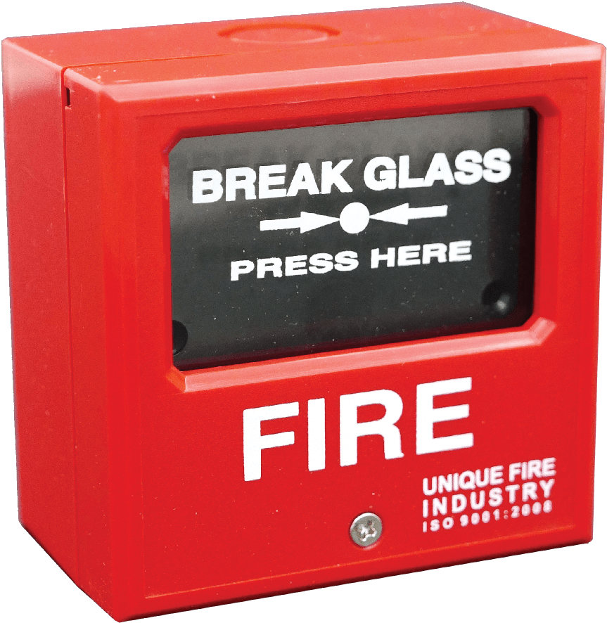 Red Fire Alarm Break Glass