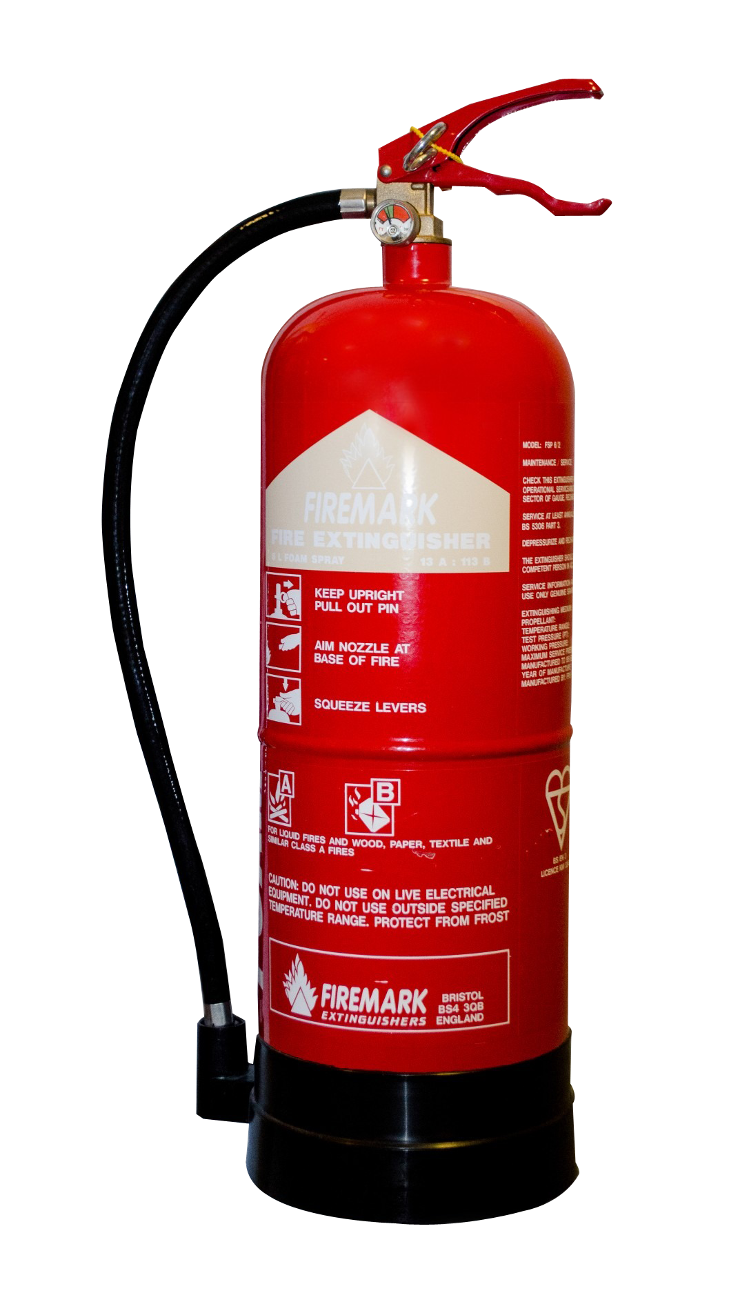 Red Fire Extinguisher Standing