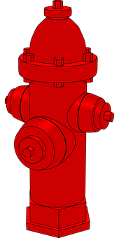 Red Fire Hydrant Vector