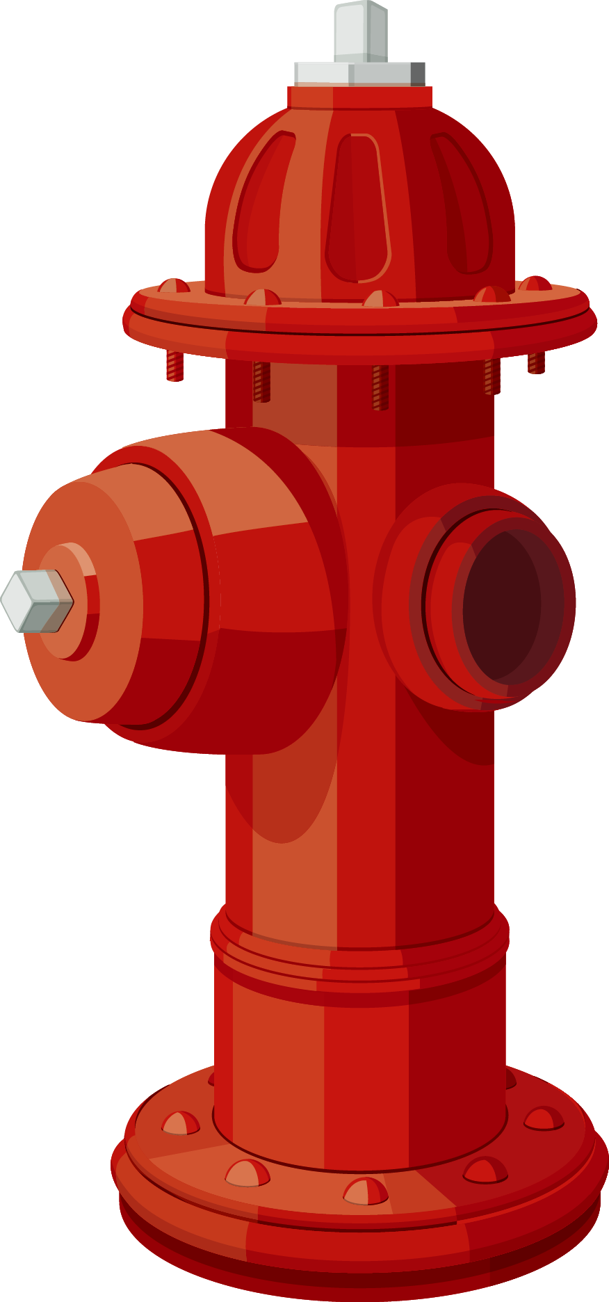 Red Fire Hydrant Vector Illustration