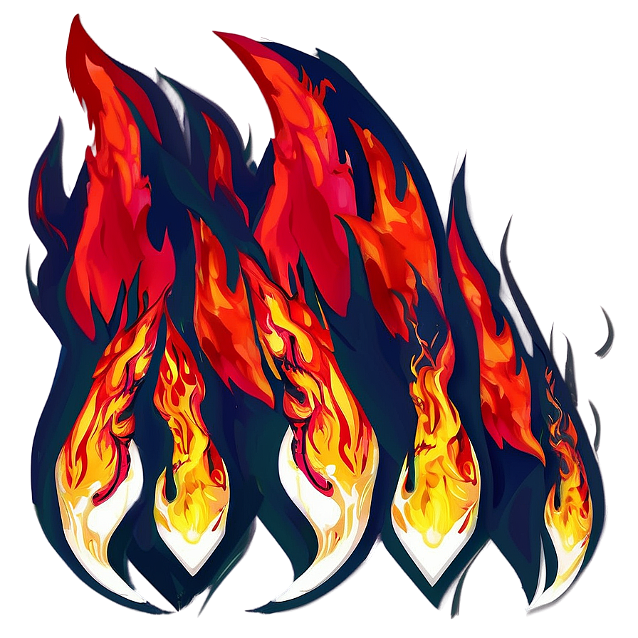 Red Fire Illustration Png Fxu92