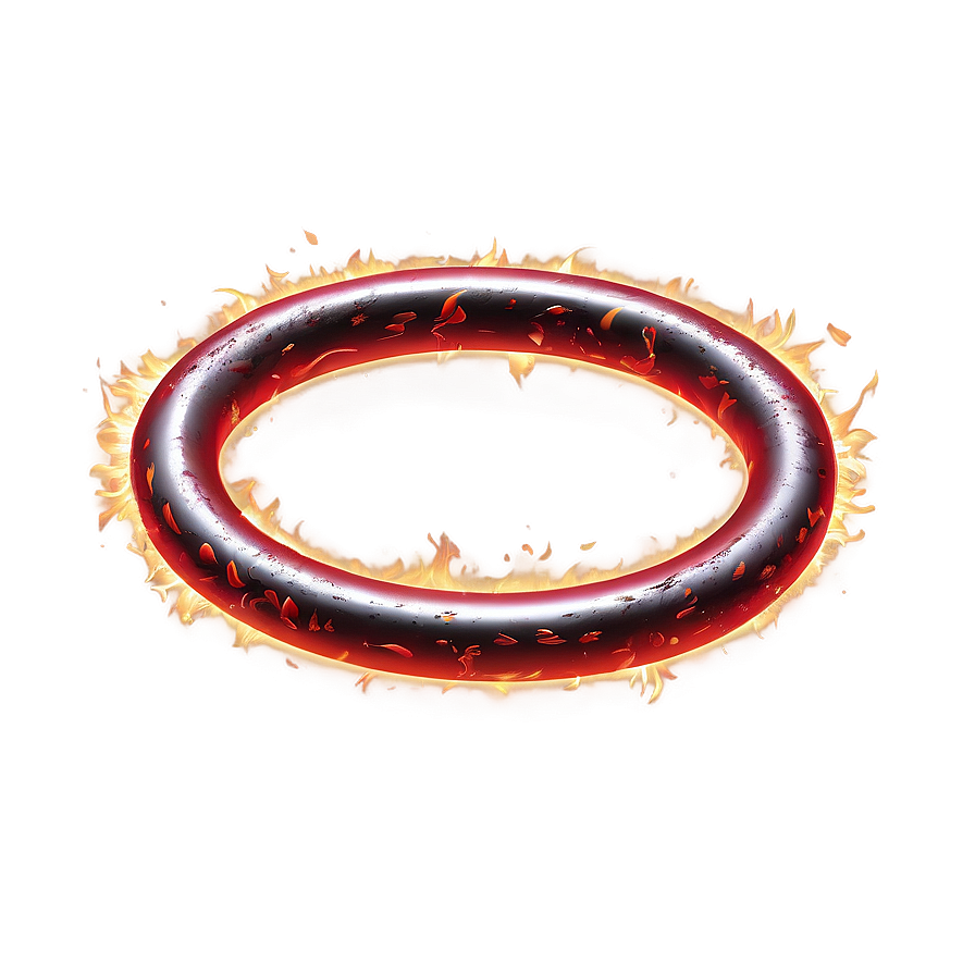 Red Fire Ring Effect Png 71