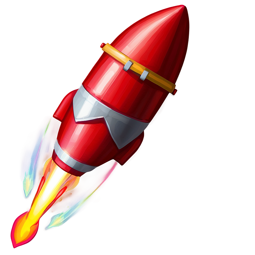 Red Firework Rocket Png 06212024