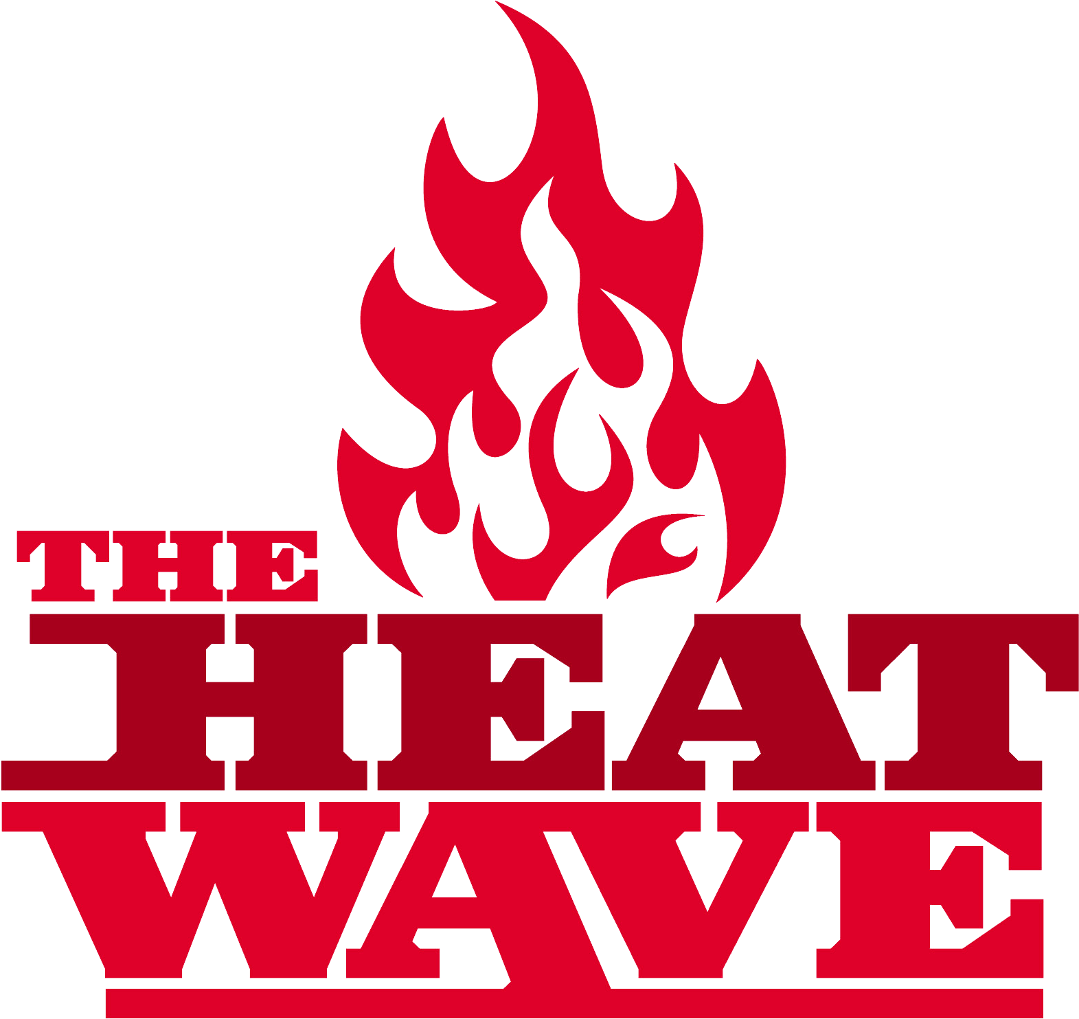 Red Flame Heat Wave Graphic