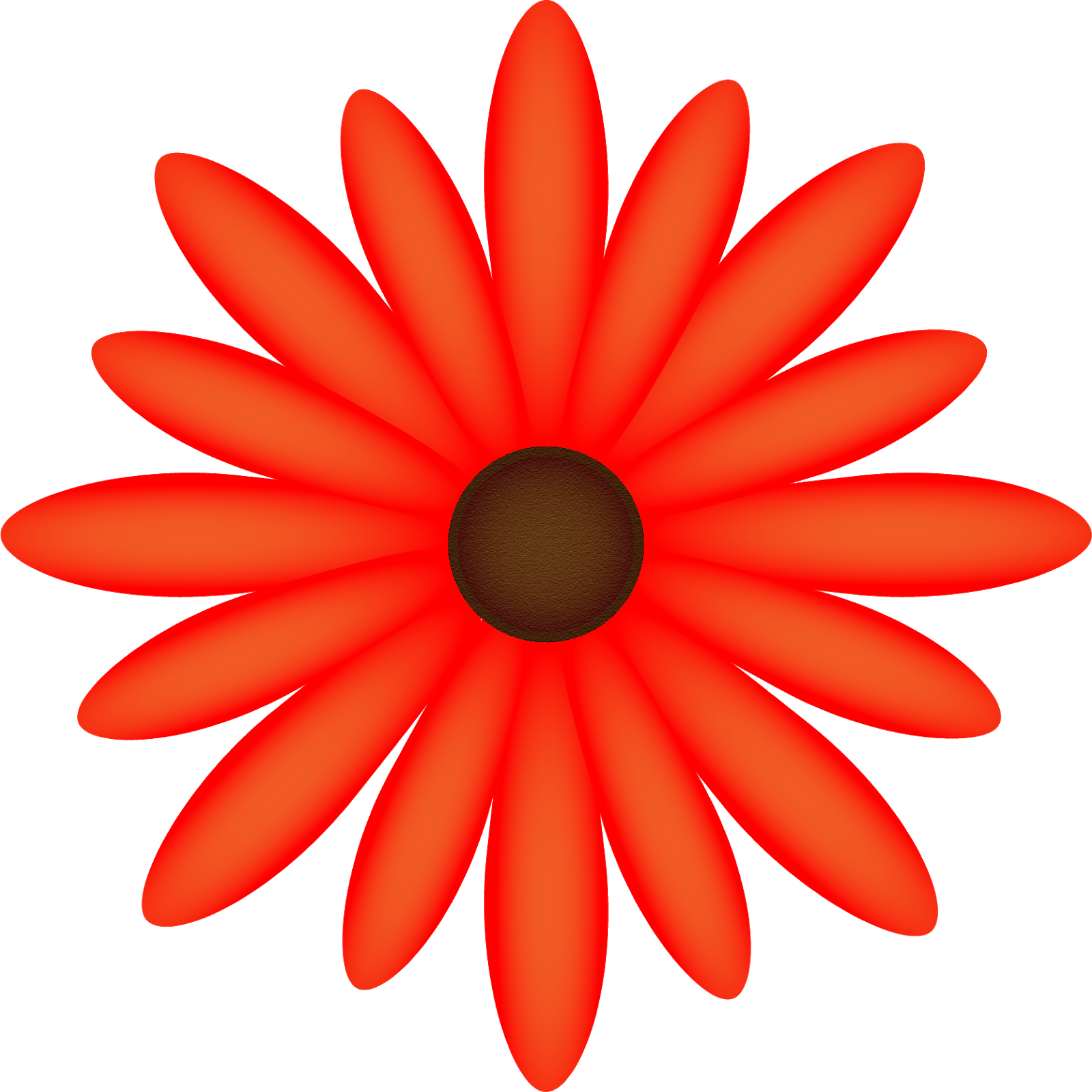 Red Flower Simple Background