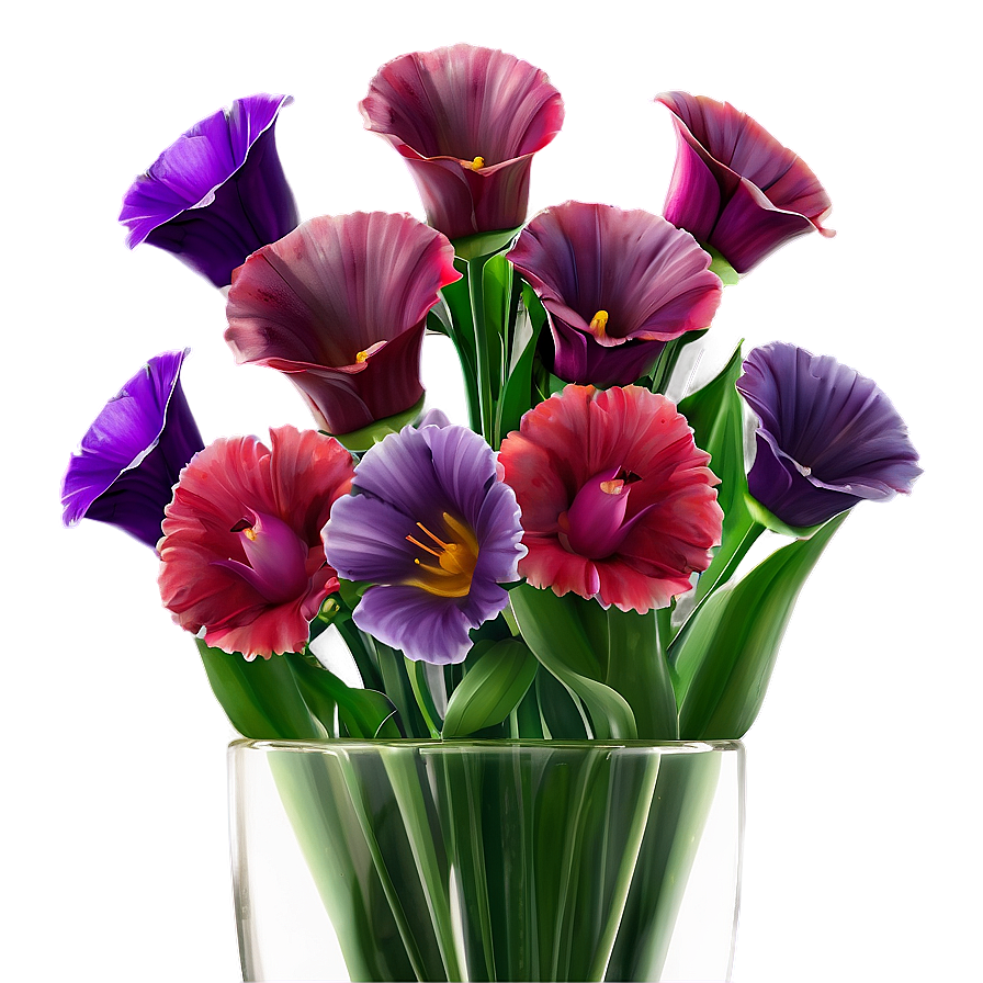 Red Flowers In Vase Png 06122024