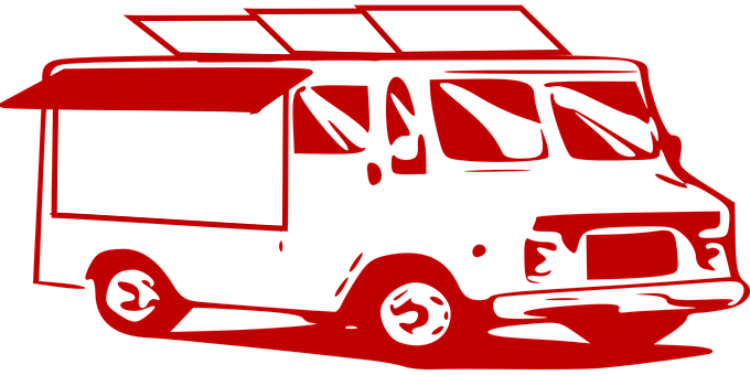 Red Food Truck Graphic