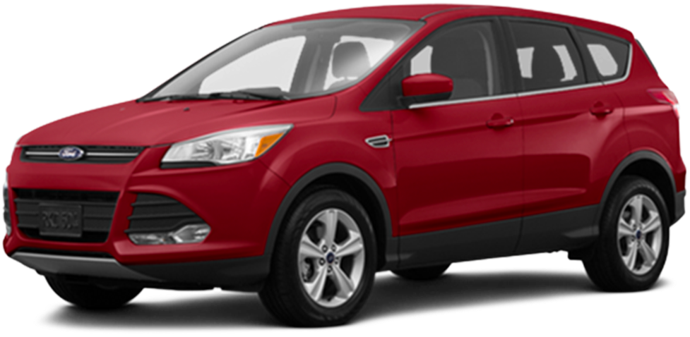 Red Ford Escape S U V Profile View