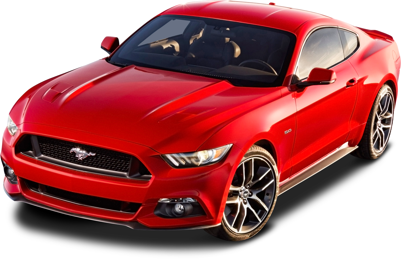 Red Ford Mustang G T Coupe