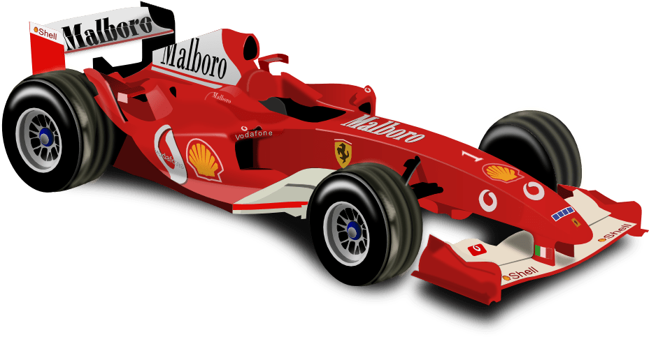 Red Formula One Race Car H D