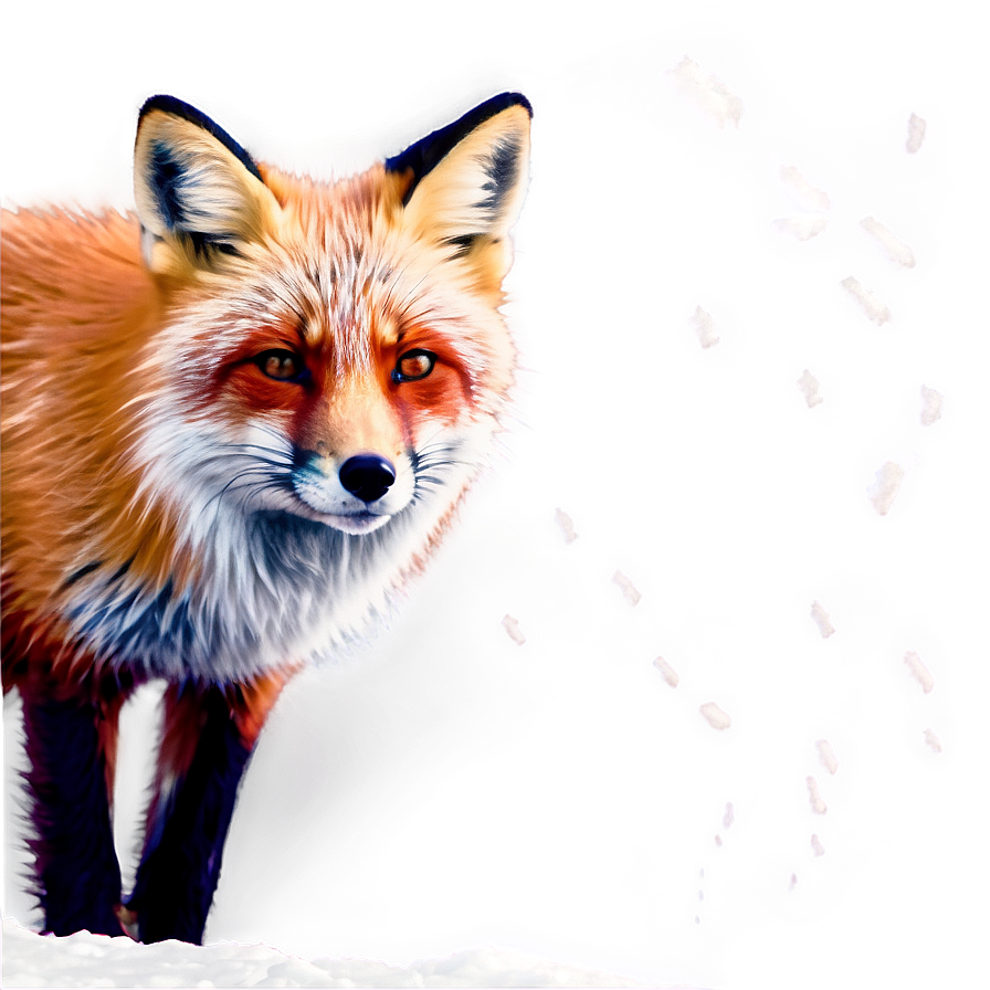 Red Fox In Snow Png 84