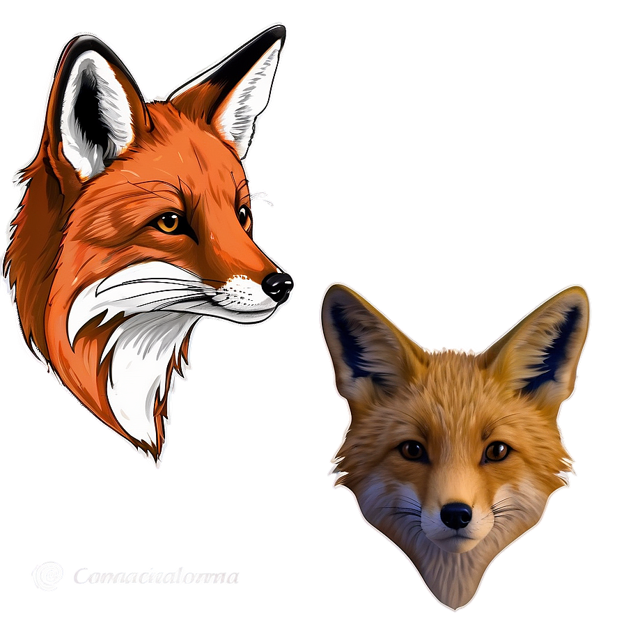 Red Fox Sketch Png Arx16