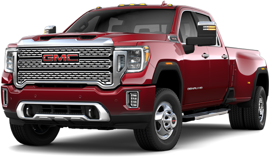 Red G M C Sierra Denali H D Truck