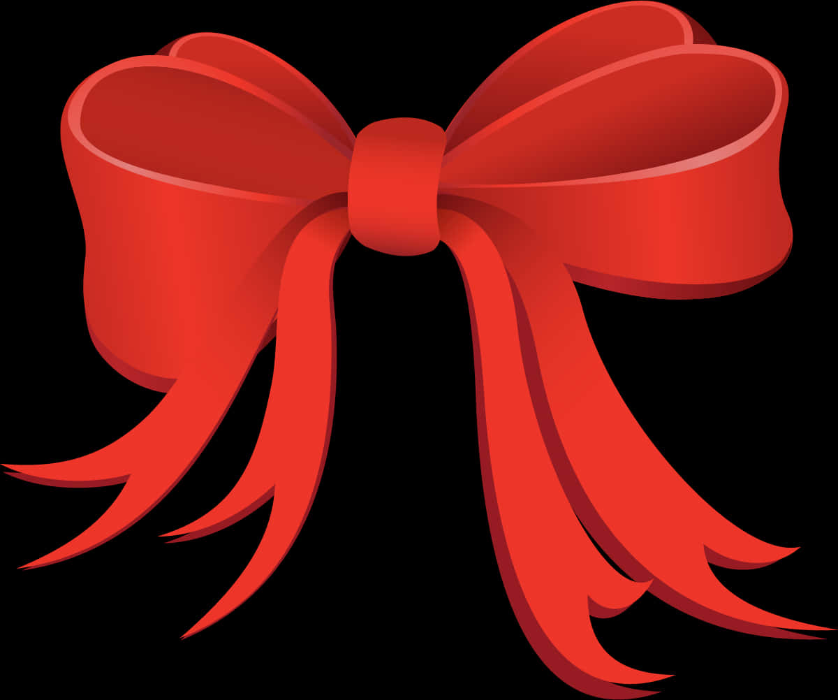 Red Gift Bow Graphic