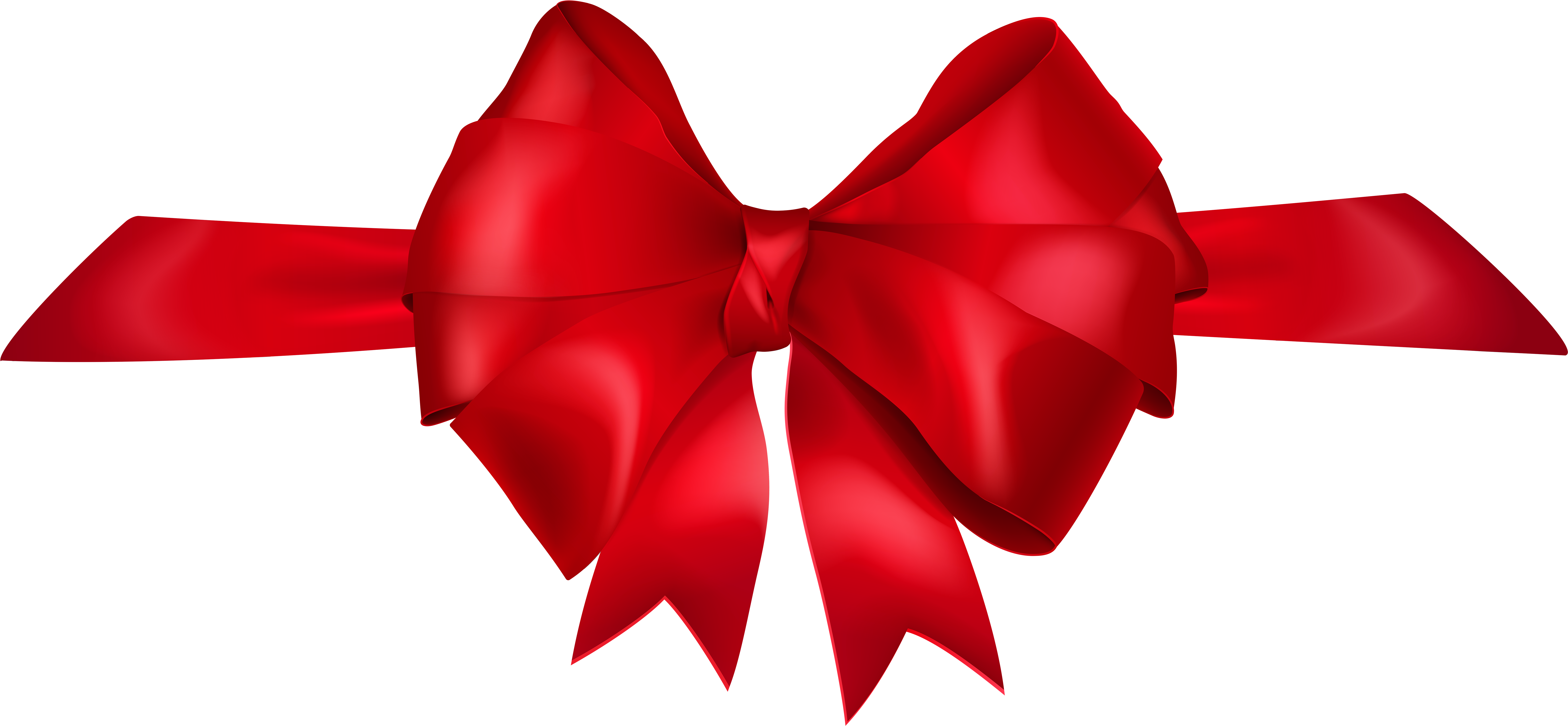 Red Gift Bow Transparent Background