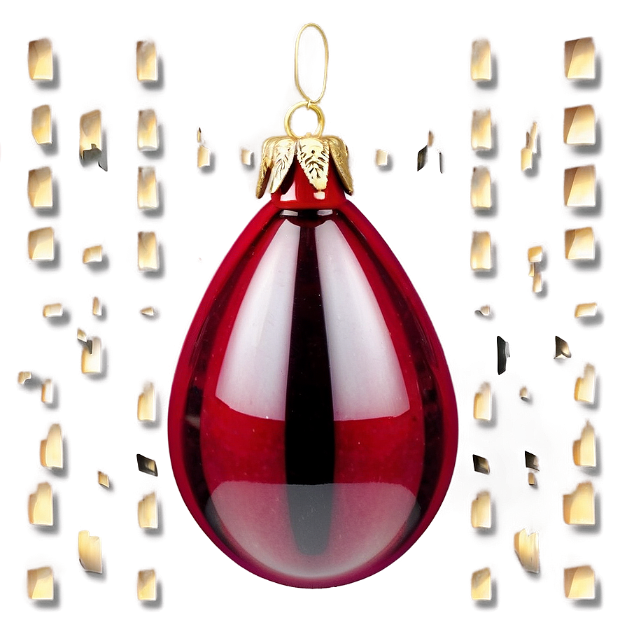 Red Glass Ornament Png Vyd