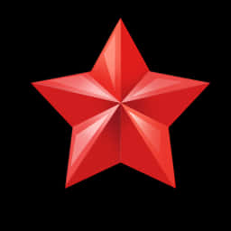 Red Glossy Star Graphic