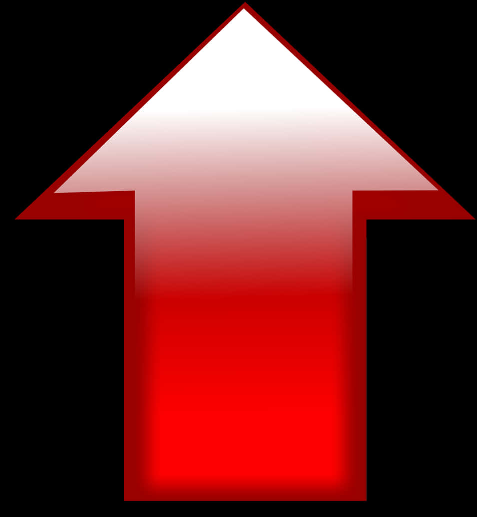 Red Gradient Arrow Upward
